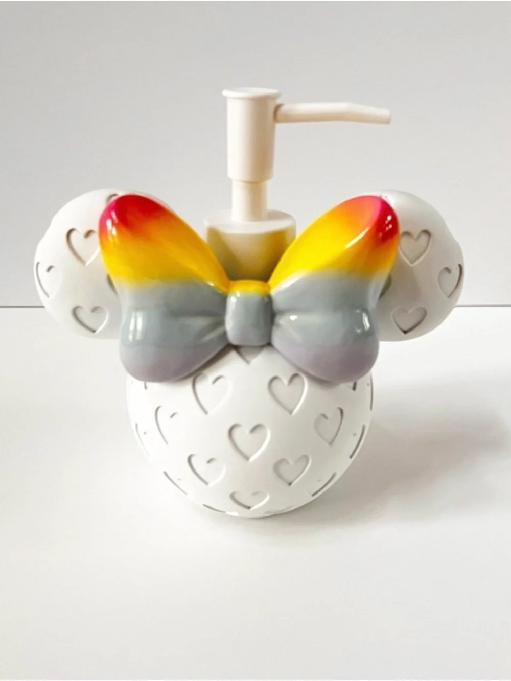 Mouse-Ears Soap Dispenser with Rainbow Bow